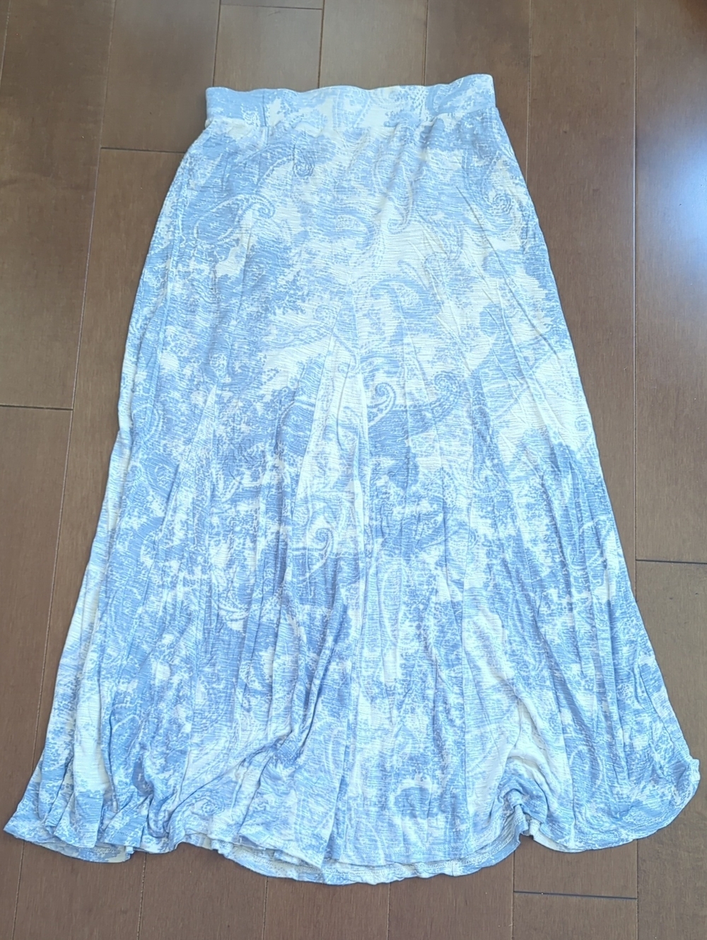 Long Maxi  Skirt Gorgeous Paisley Print Small